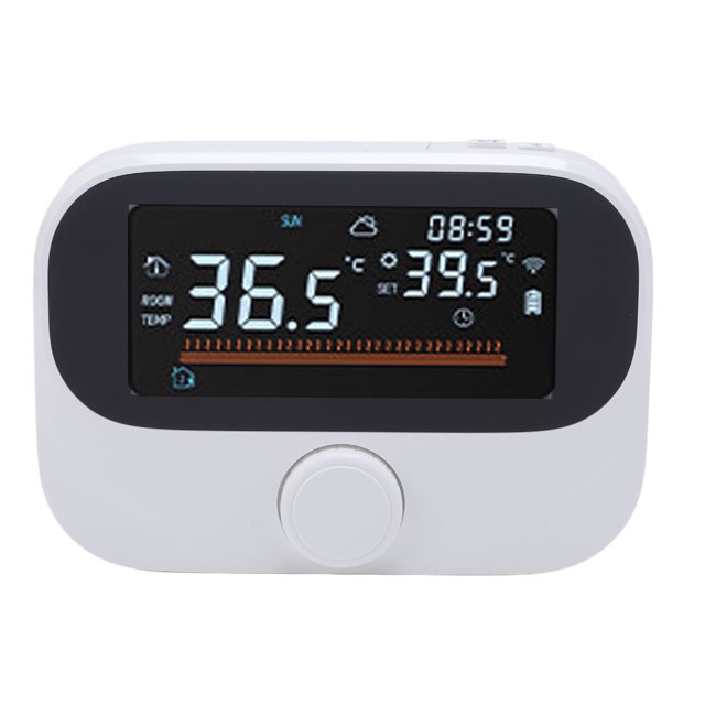 WiFi Boiler Thermostat, Easy To Read Smart Boiler Temperature Controller Precise Control Knob for Room for Tuya