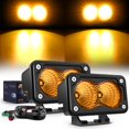thumbnail image 1 of Reflector LED Nilight para motocicleta, color ámbar, de 3 pulgadas, 1070 lúmenes, 1 of 9