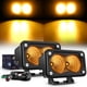 thumbnail image 1 of Reflector LED Nilight para motocicleta, color ámbar, de 3 pulgadas, 1070 lúmenes, 1 of 9