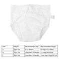 thumbnail image 3 of Ropa Interior De Entrenamiento Para El Baño Para Bebés Pantalones De Entrenamiento De Algodón Lavables Para Niños Pequeños Pantalones De Pañales AntifugasBlanco L, 3 of 7