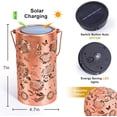 thumbnail image 5 of Solar Lanterns Outdoor Waterproof sunflower Garden Decor Gifts for Women Mom Grandma Hanging Solar Lights Metal Solar Decoration Outside for Yard, Patio, Backyard, Porch、Christmas decorations, 5 of 7