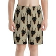 thumbnail image 2 of Cauagu Cute Black Dog Print Swim Trunks for Men,Youth Boys Swim Shorts Compression Liner Beach Shorts Boys' Swimming Shorts 7-20 Years Bathing Suit-Large, 2 of 7