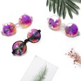 thumbnail image 2 of SAYFUT Kaleidoscope Glasses Rainbow Prism Sunglasses Lightweight Glass Crystal EDM Festival Diffraction, 2 of 5