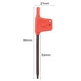 thumbnail image 2 of Unique Bargains 2PCS T8 S2 Flag Type Handle Driver Torx Key Wrench Spanner Screwdriver, 2 of 3