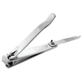 thumbnail image 1 of ToolUSA 3-in-1 Nail Cutter | for Fingernails & Toenails | Integrated File & Cleaning Pick | 3.125" (7.9 cm) | Stainless Steel | Durable & User-Friendly, 1 of 1