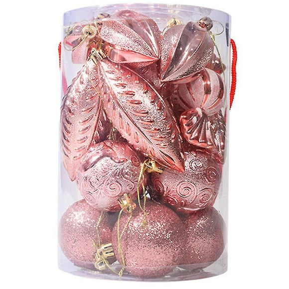Boules d'Ornement de Sapin de Noël - Boule de Noël Décorée Scintillante