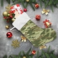 thumbnail image 6 of Coolnut 17.7 Inch Christmas Stockings, 1 PCS Green Military Camouflage Presonalized Large Stocking Sock for Family Holiday Xmas Party Decorations, 6 of 7