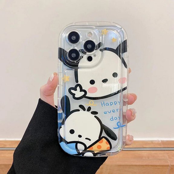 Cartoon Sanrio Hello Kitty Pochacco Dog Case For iPhone 14 13 15 Pro Max 11 12 Mini 7 8  6s 6 Plus XS Max X XR Tpu Phone Cover