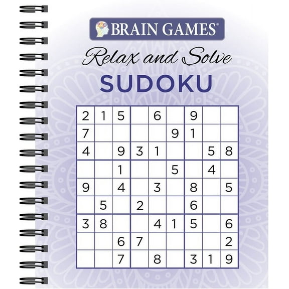 Brain Games - Relax and Solve Brain Games - Relax and Solve: Sudoku (Purple), (Spiral-Bound)
