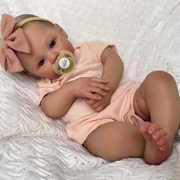 Muñecas bebé reborn realistas de 20 pulgadas, con cuerpo suave de tela y vinilo hecho a mano, incluyen ropa y accesorios para niños de 3 años en adelante.