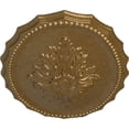 thumbnail image 3 of Ekena Millwork 16 7/8"W x 11 3/4"H x 1 1/2"P Oxford Ceiling Medallion, Hand-Painted Pale Gold, 3 of 5
