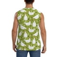 thumbnail image 4 of Haiem Men's Lovely Chickens Print Tank Tops Summer Sleeveless Cut Off Workout T-Shirts Fitness Vest Athletic Undershirts-3X-Large, 4 of 8