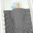 thumbnail image 3 of Children Toddler Baby Fashion Solid Knitted Blanket For Boys And Girls Newborn Sofa Quilt 90*70CM Bedding Plaid, 3 of 7