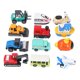 thumbnail image 5 of Jubilarse los autos, Aleación de 12 piezas portátiles Tire de Camiones de retroceso Vehículos de Juguete Para Niños Pequeños, 5 of 7