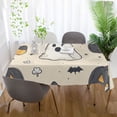 thumbnail image 5 of Yayeee Tablecloths for Rectangular Tables 54 x 54 inch Party Table Cover, Halloween Black Pumpkins, 5 of 6