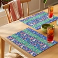 thumbnail image 4 of Easter Bunny Placemats Set of 1, Rabbits Easter Eggs Floral Non-Slip Place Mats Washable Table Mats for Kitchen Dining Table Decorations Indoor/Outdoor, 4 of 9