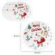 thumbnail image 3 of Juego de 10 Platos de Papel Navideños, Vajilla Desechable con Papá Noel, Reno y Muñeco de Nieve, con Suministros para Fiestas de Invierno., 3 of 6