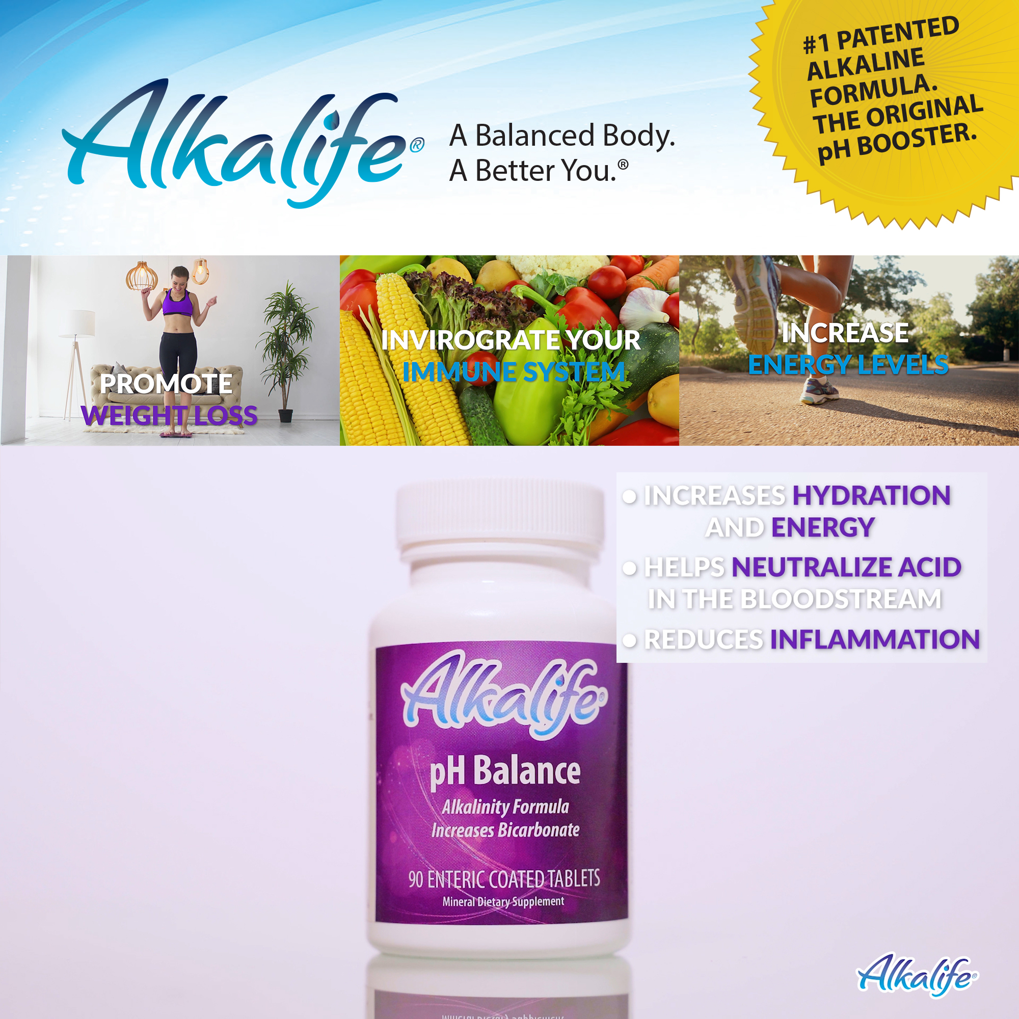 Alkalife pH Balance Tablets Alkalinity Increasing Formula – 90 Tablets - image 3 of 6