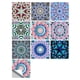 thumbnail image 2 of Azulejo de pared Vinilo Flor Etiqueta de pared Mural Calcomanía para azulejos Etiqueta autoadhesiva impermeable para azulejos, MZ-2-101, Grande seitruly HA002473-123, 2 of 6