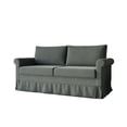 thumbnail image 4 of Home Design Devon Rolled Arm 3-Seater Sofa with Skirted Base and Rectangular Cushion Back, Traditional Upholstered Living Room Seating, 4 of 5