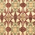 thumbnail image 1 of Ahgly Company Indoor Square Abstract Brown Modern Area Rugs, 3' Square, 1 of 4