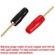 thumbnail image 2 of 12 conectores banana de 2 mm con rosca para cable de altavoz chapados en oro., 2 of 5