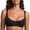 09# Black, variant on Women's Unlined Balconette Bra Underwire Supportive Plus Size Smooth Scoop Neck Underwire Red 34F