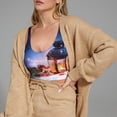 thumbnail image 7 of Bixox Women's Lantern On Snow With Christmas Pattern Fitness Navel Tank Top U-Back Yoga Tank Top Sweatshirt Sports Bra, 7 of 7