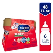 Enfagrow NeuroPro Toddler Nutritional Drink Omega-3 DHA Prebiotics Natural Vanilla Flavor Ready-to-Feed Liquid 8 fl oz Bottle (6 Bottles)