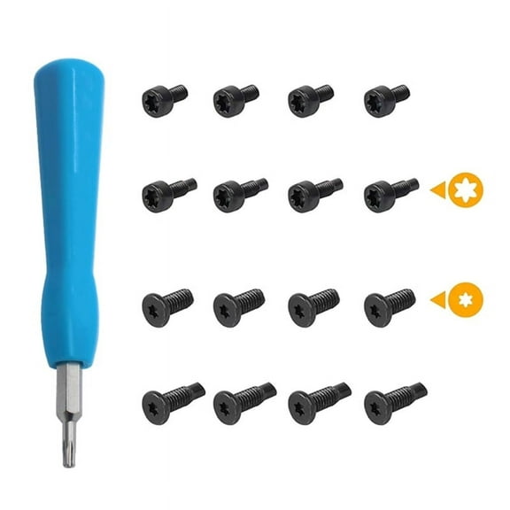 Apooke Replacement Rings Doorbell Screwdriver T6 T15 with Doorbell Screws Fit for Rings Doorbell Battery Change Accessories