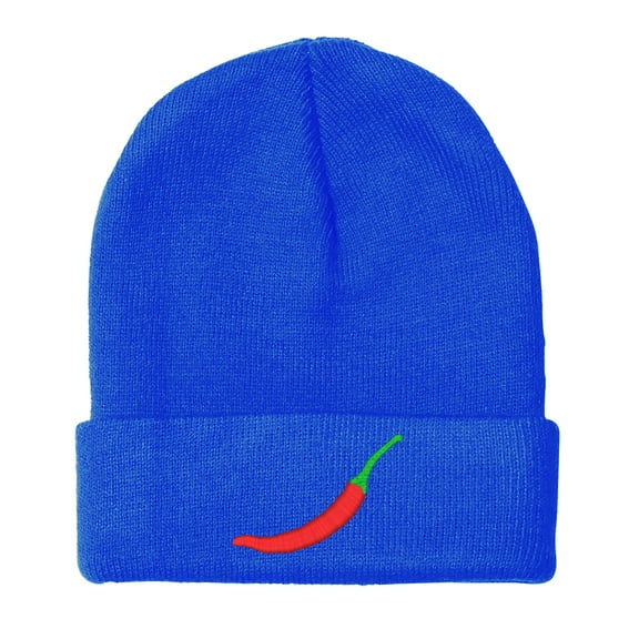 BNE Red Chili Hot Pepper Beanie for Men and Women Hat-EM-0031-Royal