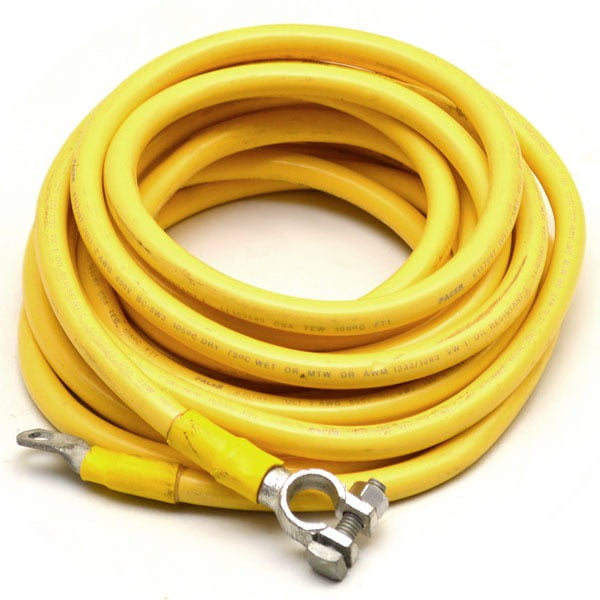 Pacer Boat Battery Cable E157097 20 Foot 2 AWG Yellow