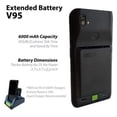 thumbnail image 2 of V95 Battery Upgrade BLI0000100 for SpectraLink Versity 9553, 9540, 9653, & 9640 WiFi Phones - Extended Capacity 6000 mAh: Doubles the Battery Life, 2 of 5