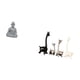 thumbnail image 5 of Estatua de mono,Estatua de Buda Mono para Interiores y Exteriores Budista,Figuras en miniatura meditando para decorar el jardín de casa.,Estatua de alce y ciervo,Estatua de jirafa de, 5 of 8