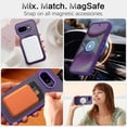 thumbnail image 2 of JZWAL-Magnetic Case for Google Pixel 9A Case [Compatible with MagSafe] Translucent Matte Phone Case Slim Military Grade Protection Shockproof Protective Cover for Pixel 9A 6.3 inch 2025, Purple, 2 of 4