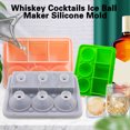 thumbnail image 2 of CSChome Bac à Glaçons avec Couvercle Antiadhésif Réutilisable de Qualité Alimentaire 6 Compartiments pour Faire des Boules de Glace Rondes et Carrées, 2 of 7