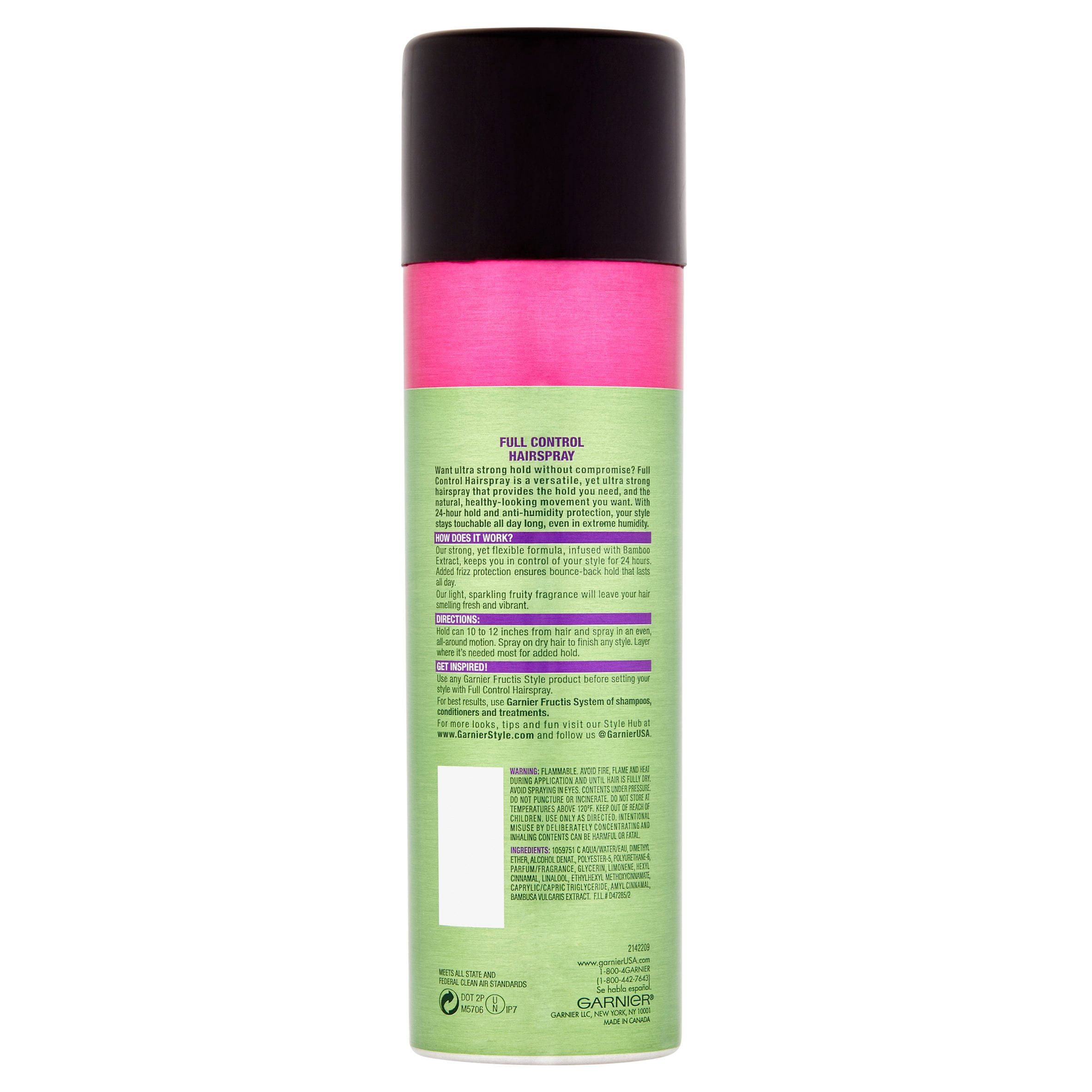 Garnier Fructis Style Full Control HairSpray, 12.4 oz