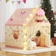 thumbnail image 1 of Tienda de campaña Tmsluody Princess para interiores con luces para niños, color rosa, 1 of 7