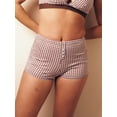 thumbnail image 6 of Yunliwuli Women's Pajama Shorts Casual Tight Fitted Elastic Waist Plaid Short Pants Lounge Shorts for Summer, 6 of 8