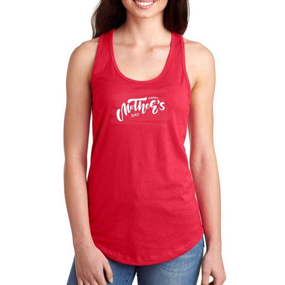 Mothers Day Soft Brush Racerback Tank Women -Image by Shutterstock, Female Medium