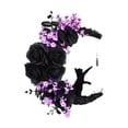 thumbnail image 1 of Guirnalda de flores moradas Billuyoard decoración navideña Jardín y Patio B Sin luz, 1 of 6