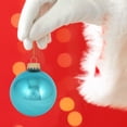 thumbnail image 5 of Glass Christmas Tree Ornaments - 67mm / 2.63" [8 Pieces] Designer Balls from Christmas By Krebs Seamless Hanging Holiday Decor (Shiny Pale Turquoise), 5 of 5