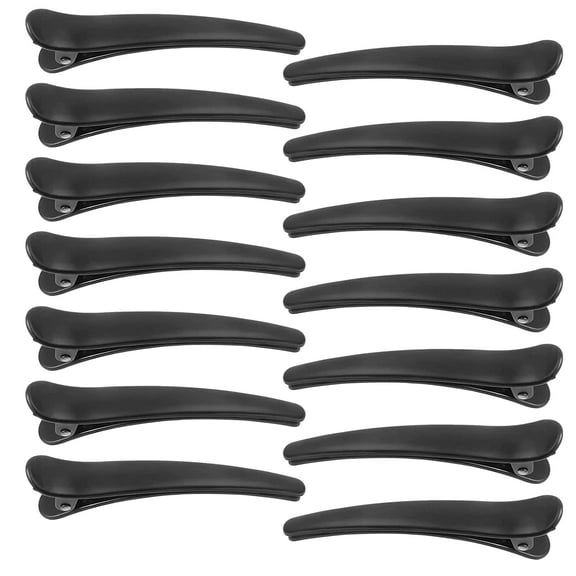 Hair Clips, 12 Pack Hair Clips for Styling and Sectioning, Professional Hair Clips Alligator Curl Clips No-Trace Hair Clips for Thick and Thin Hair (Black 2-12PC)