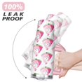 thumbnail image 6 of 40oz Cute Watermelon Pattern Stainless Steel Flip Straw Tumbler Spill Proof Travel Cup Double Wall Vacuum Insulated Coffee Mug with Top Handle, 6 of 6