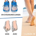 thumbnail image 2 of Corrector Hallux Valgus [6x] silicona mejorada, 0% BPA, talla única - separador de dedos, alisador, espaciador de órtesis de pie para protección de dedos hallux valgus - Blanco Rojo Verde MX-0132004FYD, 2 of 5
