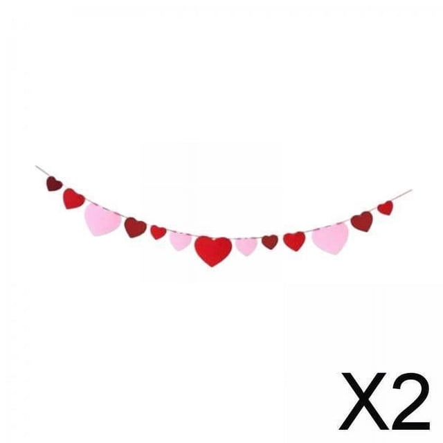 2x Pancarta ón, Guirnalda Colgante ón, Regalo para El Día de San Valentín, Guirnalda ones, Pancarta, Decoración Del Día de San 2 piezas