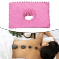 thumbnail image 3 of Cubiertas de sábanas para camilla de con orificio para la cara, Rosa oscuro Yuyangstore Sábana para cama de masaje, 3 of 8