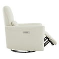 thumbnail image 5 of CHITA Power Recliner Swivel Glider Rocker Nursery Chair with USB for Living Room, Fabric in Linen, 5 of 16