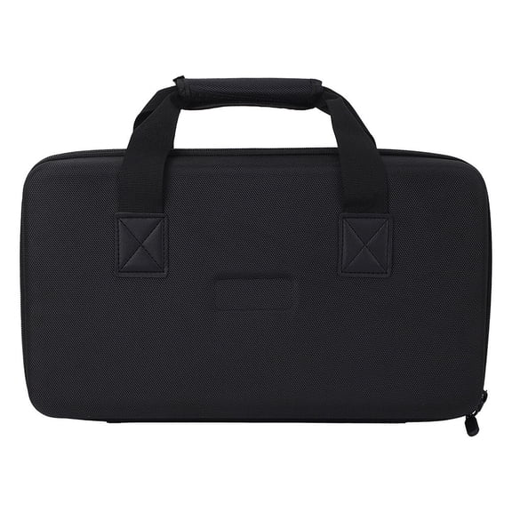 2 Channel DJ Mixer Carry Bag EVA 1680D Travel Case for DJ Controller Protective Storage Bag (Black 40x25x8CM)