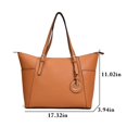 thumbnail image 3 of Sac à Main pour Femmes Mode Simple Sac à Poignée Supérieure Sac d'Épaule Sac Fourre-Tout, 3 of 10